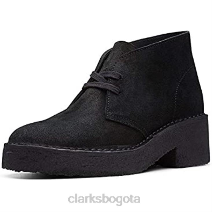 Clarks 0DX8L271 botas casual mujer arisa desert clarks ante negro mujer ante negro