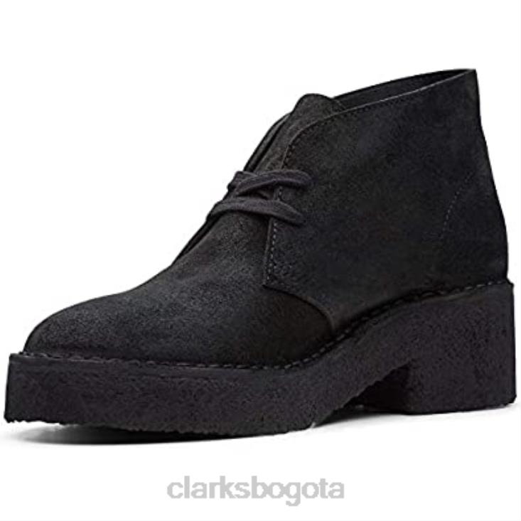 Clarks 0DX8L271 botas casual mujer arisa desert clarks ante negro mujer ante negro