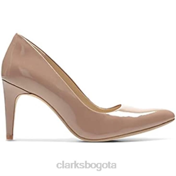 Clarks 0DX8L2710 botines de mujer laina rae beige nude charol clarks mujer charol beige nude