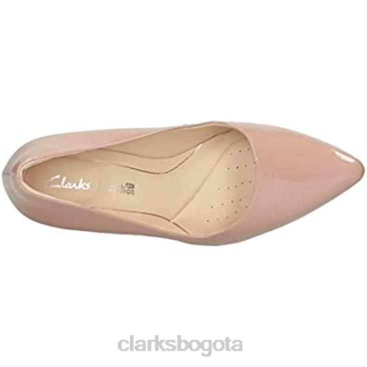 Clarks 0DX8L2710 botines de mujer laina rae beige nude charol clarks mujer charol beige nude
