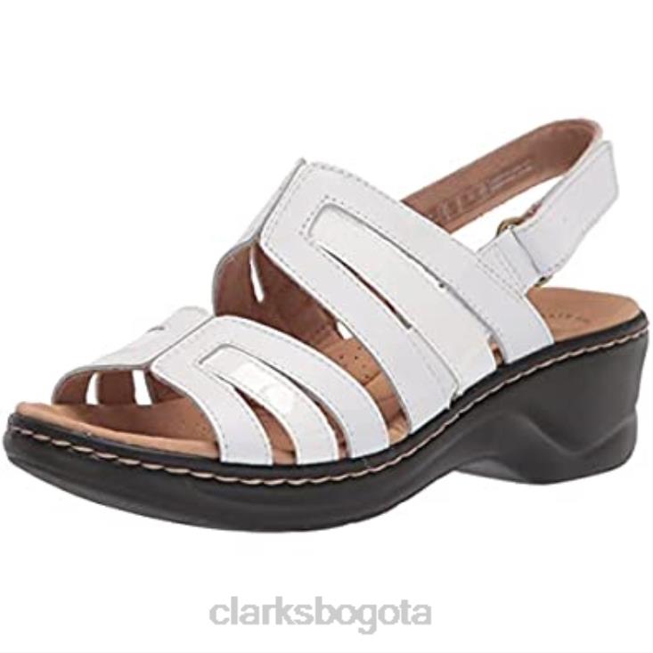 Clarks 0DX8L272 Sandalia plana mujer clarks lexi jade combi piel sintética blanca mujer combi sintetica cuero blanco