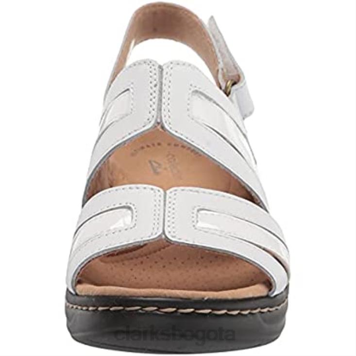 Clarks 0DX8L272 Sandalia plana mujer clarks lexi jade combi piel sintética blanca mujer combi sintetica cuero blanco