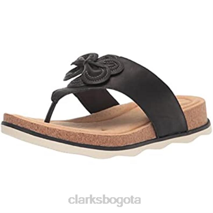 Clarks 0DX8L2727 sandalia plana hombre estilo brynn clarks piel negro hombres cuero negro