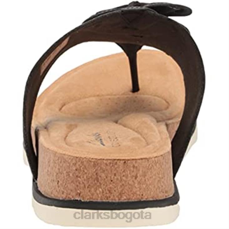 Clarks 0DX8L2727 sandalia plana hombre estilo brynn clarks piel negro hombres cuero negro