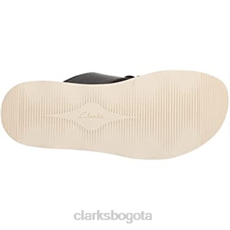 Clarks 0DX8L2727 sandalia plana hombre estilo brynn clarks piel negro hombres cuero negro
