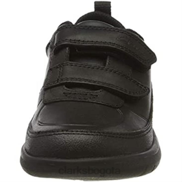 Clarks 0DX8L2728 clarks negro scape flare y uniforme zapato vestir niño niños cuero negro cuero negro