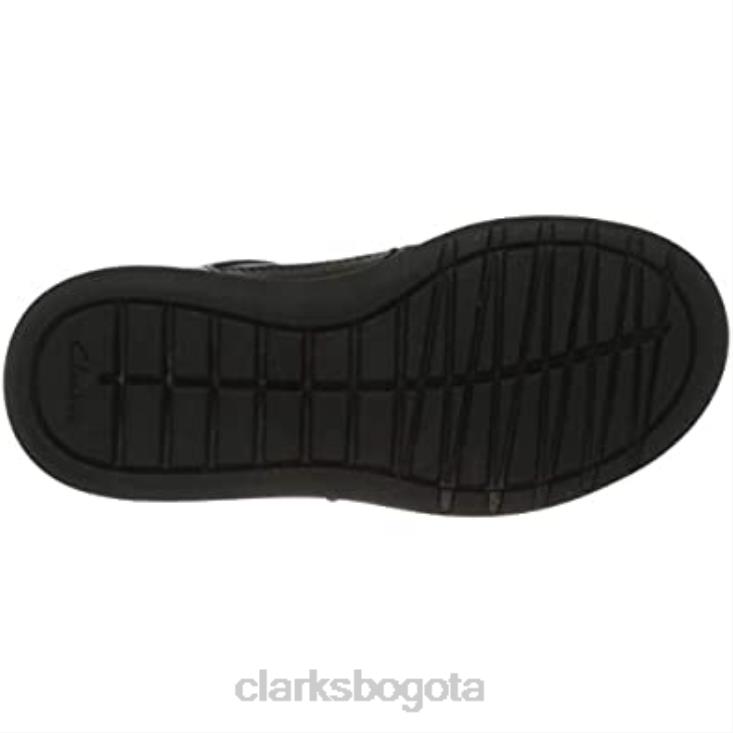 Clarks 0DX8L2728 clarks negro scape flare y uniforme zapato vestir niño niños cuero negro cuero negro