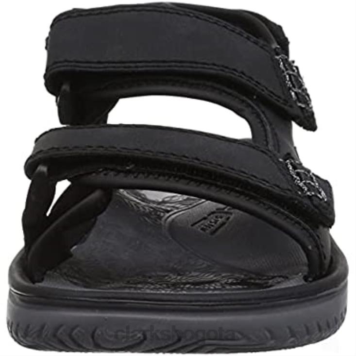 Clarks 0DX8L273 Sandalia clarks wesley bay negra para hombre hombres negro
