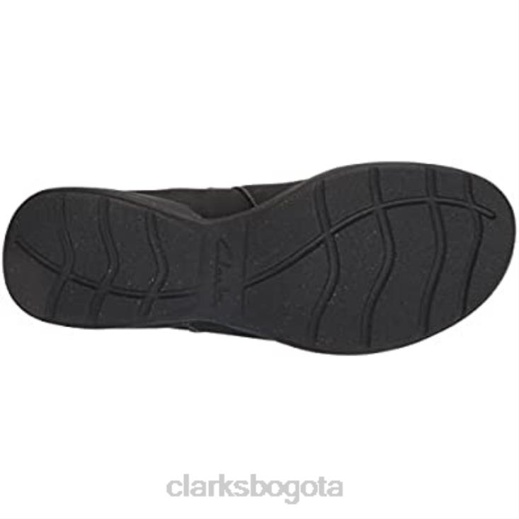 Clarks 0DX8L2740 Bota roseville mujer piel negra botines clarks impermeables con forro cálido mujer cuero negro