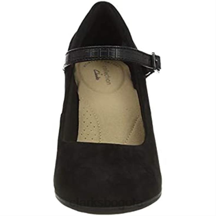 Clarks 0DX8L2751 zapato de vestir uniforme alayna Shine mujer clarks negro combi mujer combinado negro