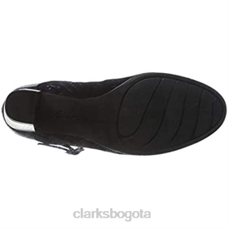Clarks 0DX8L2751 zapato de vestir uniforme alayna Shine mujer clarks negro combi mujer combinado negro