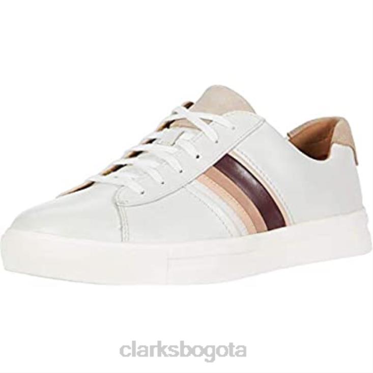 Clarks 0DX8L2753 zapatos clarks un maui band de cuero blanco para mujer mujer cuero blanco