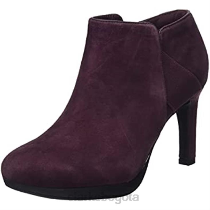 Clarks 0DX8L2759 zapatos de salón ambyr gem para mujer clarks ante burdeos mujer