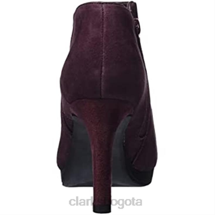 Clarks 0DX8L2759 zapatos de salón ambyr gem para mujer clarks ante burdeos mujer