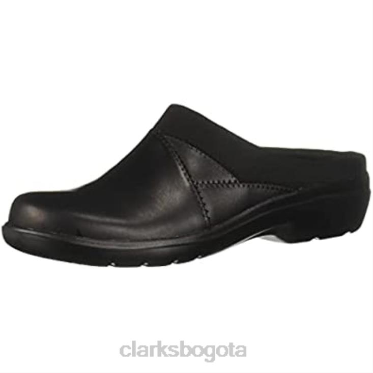 Clarks 0DX8L2765 zueco sashlyn mujer clarks cuero negro mujer cuero negro