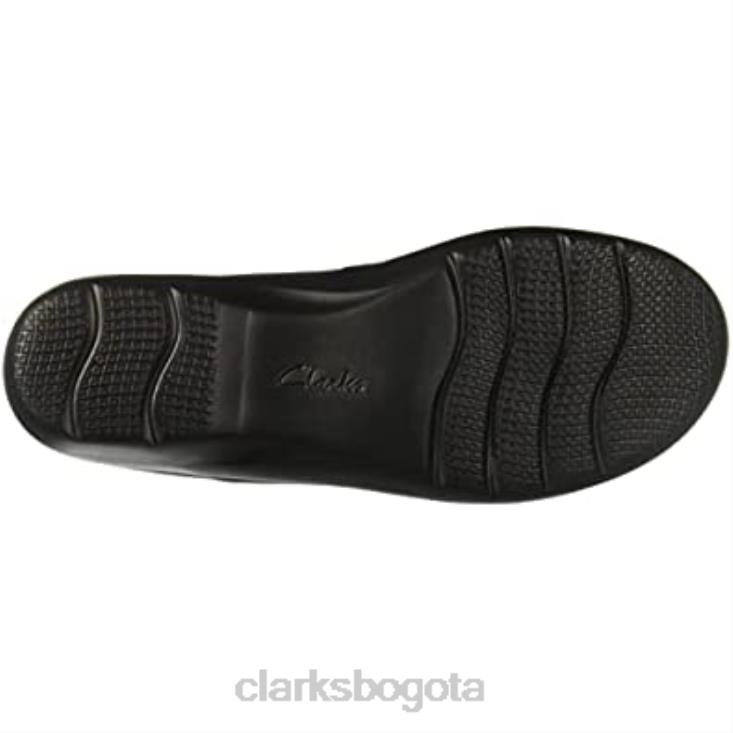 Clarks 0DX8L2765 zueco sashlyn mujer clarks cuero negro mujer cuero negro