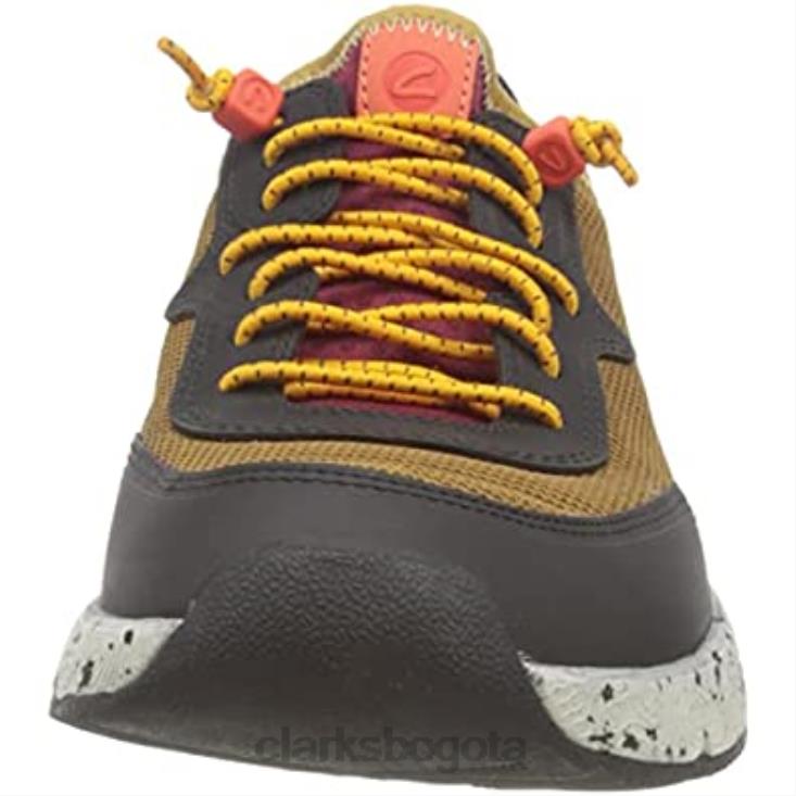 Clarks 0DX8L2773 zapatillas davis bajas para hombre clarks yel low combi hombres combinación amarilla