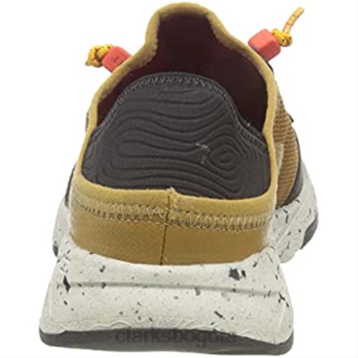 Clarks 0DX8L2773 zapatillas davis bajas para hombre clarks yel low combi hombres combinación amarilla