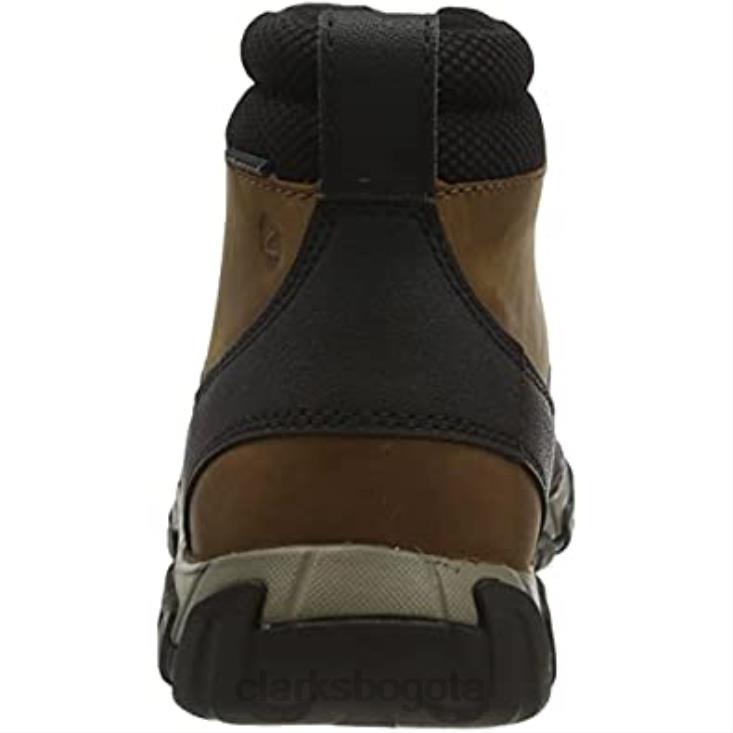 Clarks 0DX8L2774 botas chelsea grove zip ii para hombre de cuero marrón oscuro clarks hombres cuero marrón oscuro