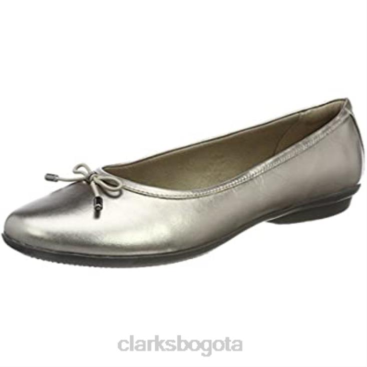 Clarks 0DX8L2777 Bailarinas clarks beige pewter Gracelblu de mujer mujer peltre beige