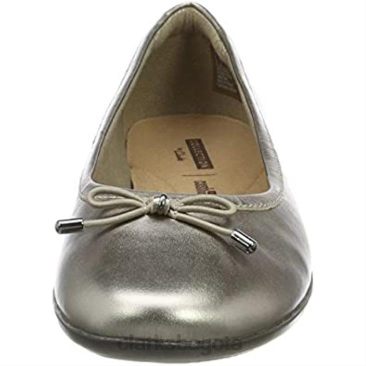 Clarks 0DX8L2777 Bailarinas clarks beige pewter Gracelblu de mujer mujer peltre beige