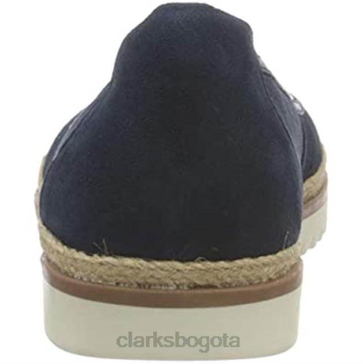 Clarks 0DX8L278 bailarinas serena kellyn de mujer ante azul marino clarks mujer gamuza azul marino
