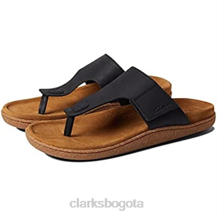 Clarks 0DX8L2781 pilton post clarks cuero negro unisexo