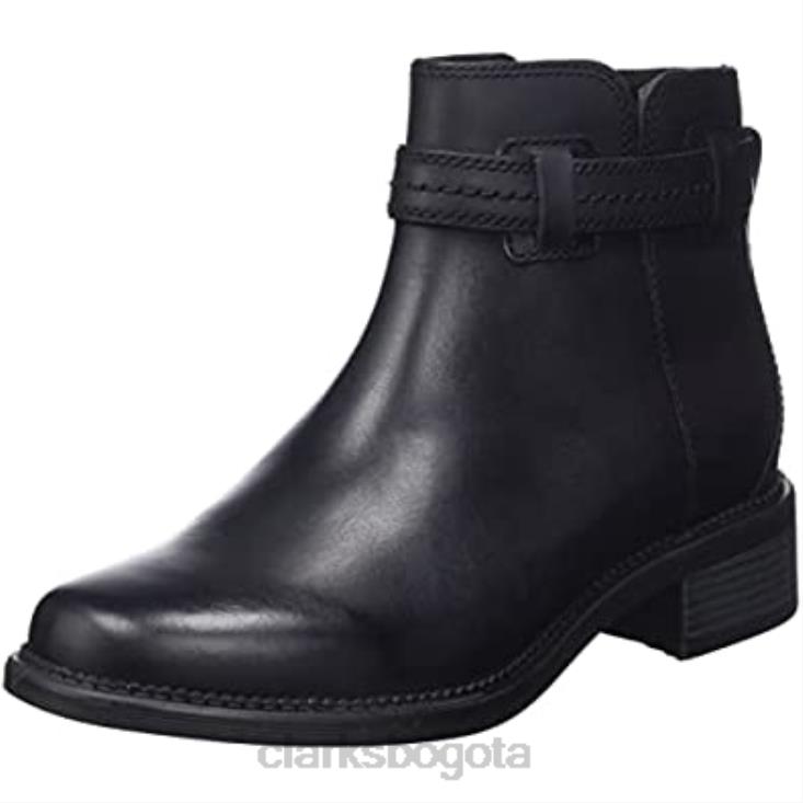 Clarks 0DX8L2784 Bota Chelsea Clarks Maye Easy para mujer en negro mujer cuero negro