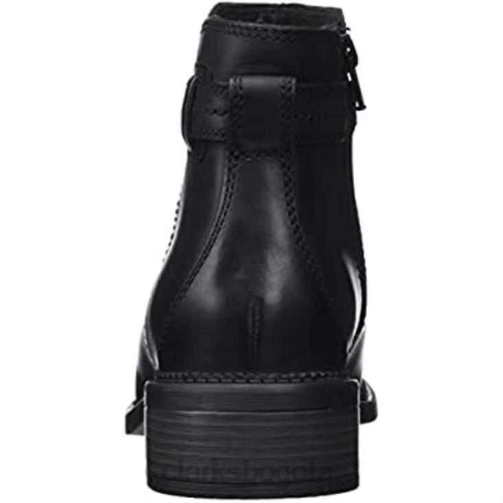 Clarks 0DX8L2784 Bota Chelsea Clarks Maye Easy para mujer en negro mujer cuero negro