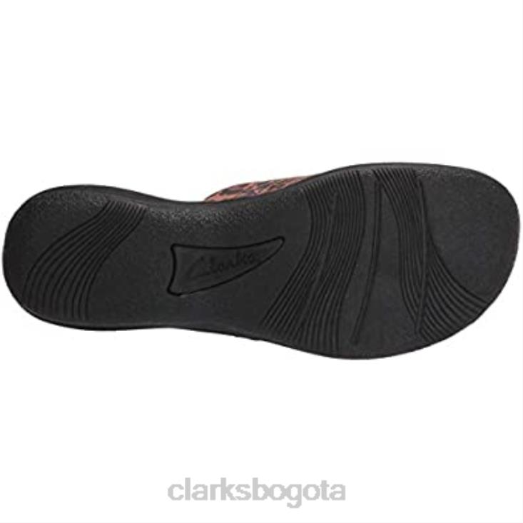 Clarks 0DX8L2788 negro tan interés sintético mujer brinkley jazz flip-flop clarks mujer negro bronceado interés sintético