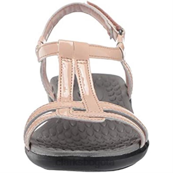 Clarks 0DX8L2793 Sandalia clarks sonar aster de charol sintético rosa polvoriento para mujer mujer charol sintético rosa empolvado