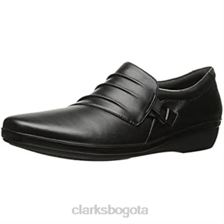 Clarks 0DX8L2795 Zapatos planos clarks everlay iris de mujer de cuero negro mujer cuero negro
