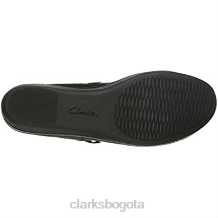 Clarks 0DX8L2795 Zapatos planos clarks everlay iris de mujer de cuero negro mujer cuero negro