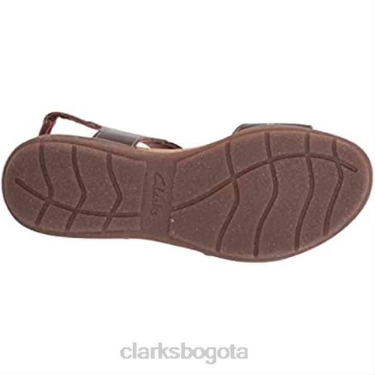 Clarks 0DX8L2799 sandalia plana roseville mae mujer clarks piel metalizada mujer
