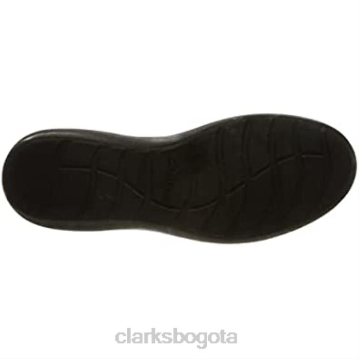 Clarks 0DX8L280 Zapatilla clarks kayleigh aster de piel negra para mujer mujer cuero negro