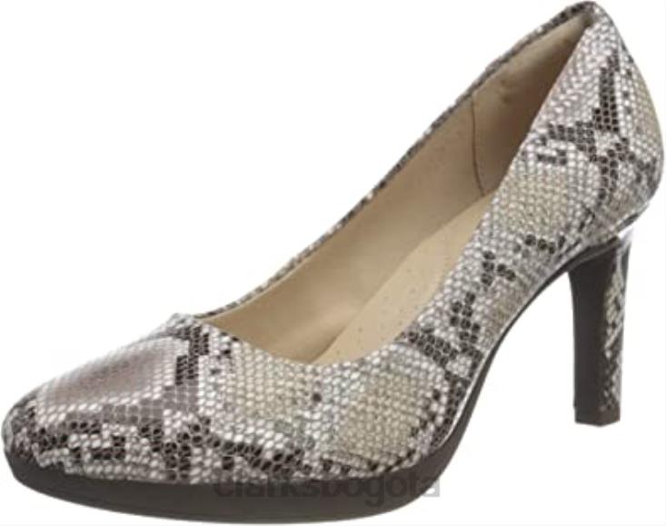 Clarks 0DX8L2800 Zapatos de salón clarks ambyr joy de piel sintética con serpiente natural mujer serpiente natural sintética