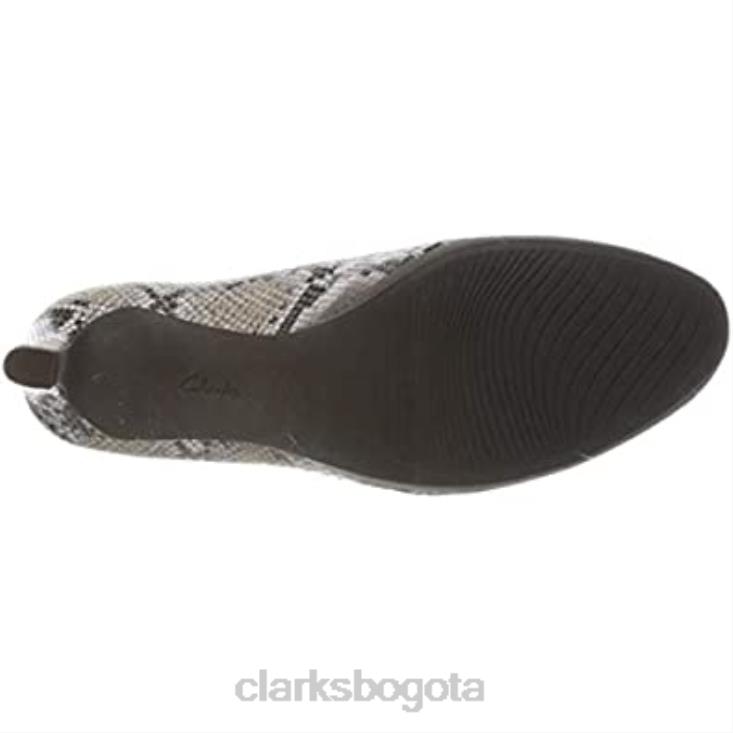 Clarks 0DX8L2800 Zapatos de salón clarks ambyr joy de piel sintética con serpiente natural mujer serpiente natural sintética