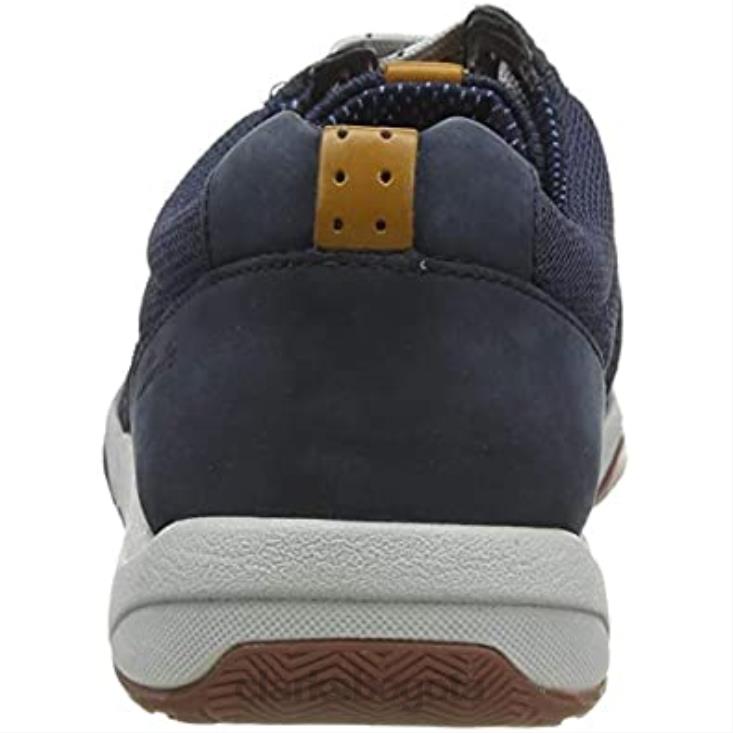 Clarks 0DX8L2802 Zapatillas clarks langton race para hombre de nobuk azul marino hombres nubuck azul marino