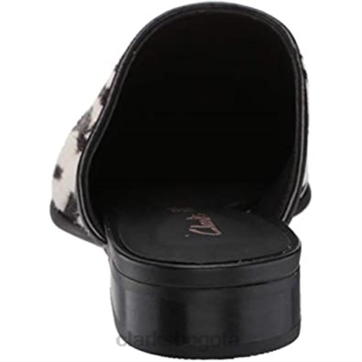 Clarks 0DX8L2803 Mule clarks pure blush con estampado animal de cebra mujer estampado animal cebra