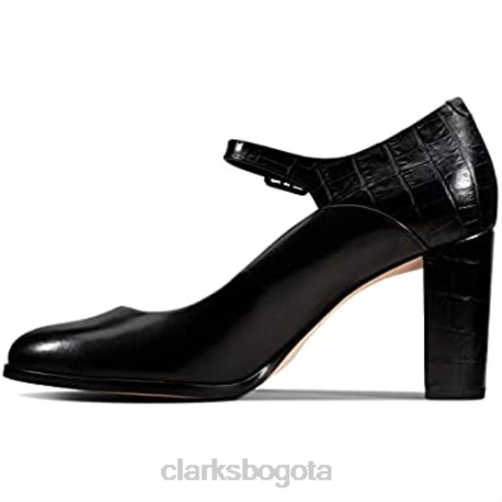 Clarks 0DX8L2805 zapatos de tacón con tiras kaylalba para mujer clarks negros mujer combi negro combi negro