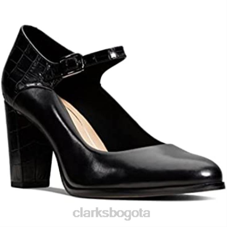 Clarks 0DX8L2805 zapatos de tacón con tiras kaylalba para mujer clarks negros mujer combi negro combi negro