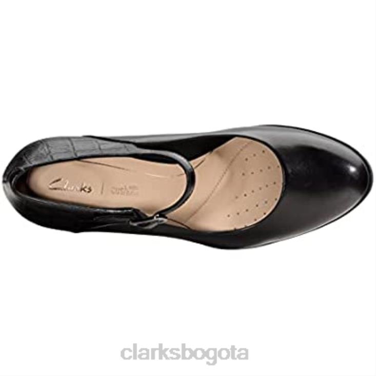 Clarks 0DX8L2805 zapatos de tacón con tiras kaylalba para mujer clarks negros mujer combi negro combi negro