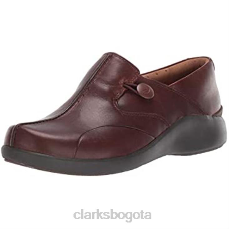 Clarks 0DX8L2808 Mocasines clarks unloop 2 walk de cuero tostado oscuro para mujer mujer cuero bronceado oscuro
