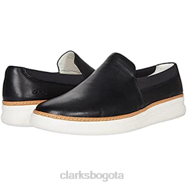Clarks 0DX8L2813 kerris stride clarks cuero negro unisexo cuero negro