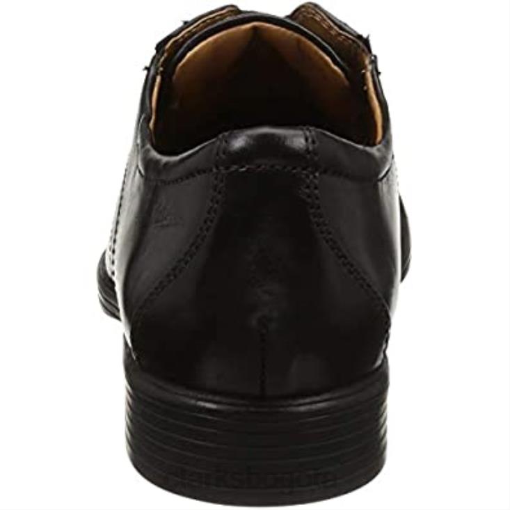 Clarks 0DX8L2815 zapatillas whiddon cap para hombre clarks negras hombres cuero negro