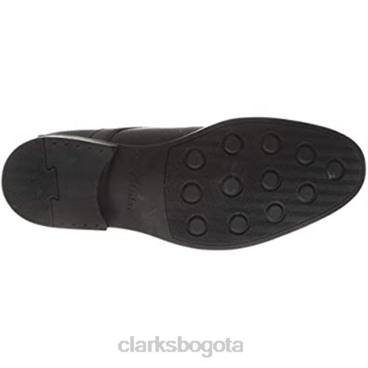 Clarks 0DX8L2815 zapatillas whiddon cap para hombre clarks negras hombres cuero negro
