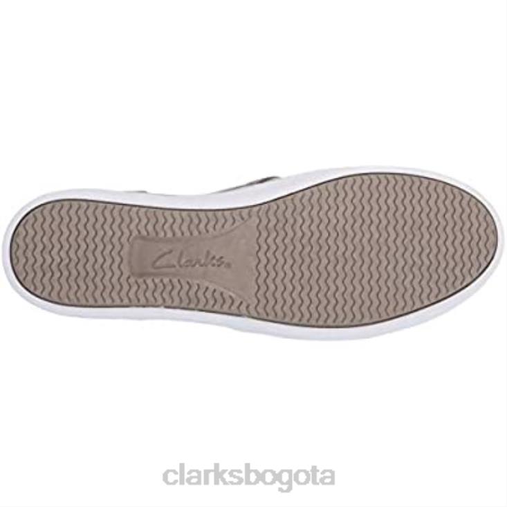 Clarks 0DX8L2823 Zapatilla Pawley Bliss para mujer Clarks peltre cuero metalizado mujer cuero metalizado peltre