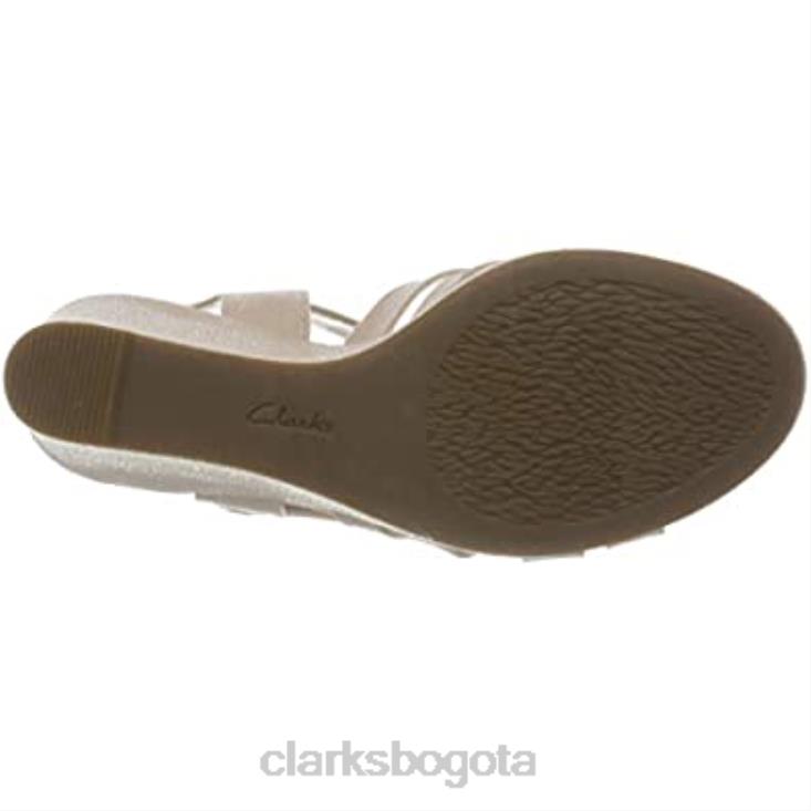 Clarks 0DX8L2825 Sandalias de tacón Clarks Dusty Rose Lafley Leah para mujer mujer rosa polvorienta