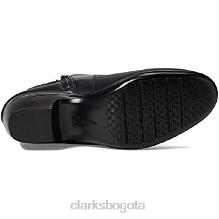 Clarks 0DX8L2828 Botín mujer Emily Holly de piel negra clarks mujer cuero negro