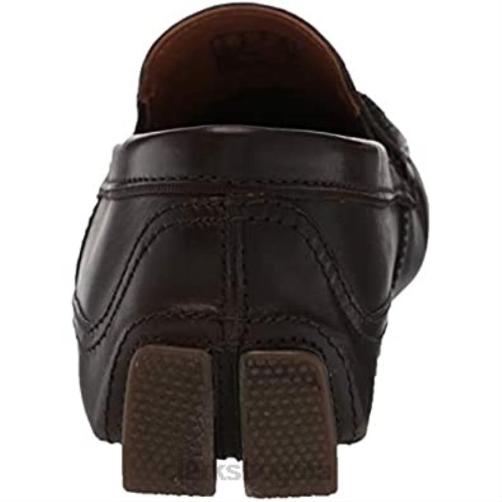 Clarks 0DX8L2830 mocasín estilo markman pladriving para hombre de piel marrón oscuro clarks hombres cuero marrón oscuro
